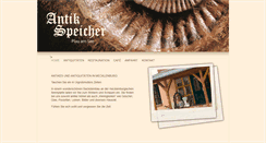 Desktop Screenshot of antikspeicher-plau.de