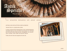 Tablet Screenshot of antikspeicher-plau.de